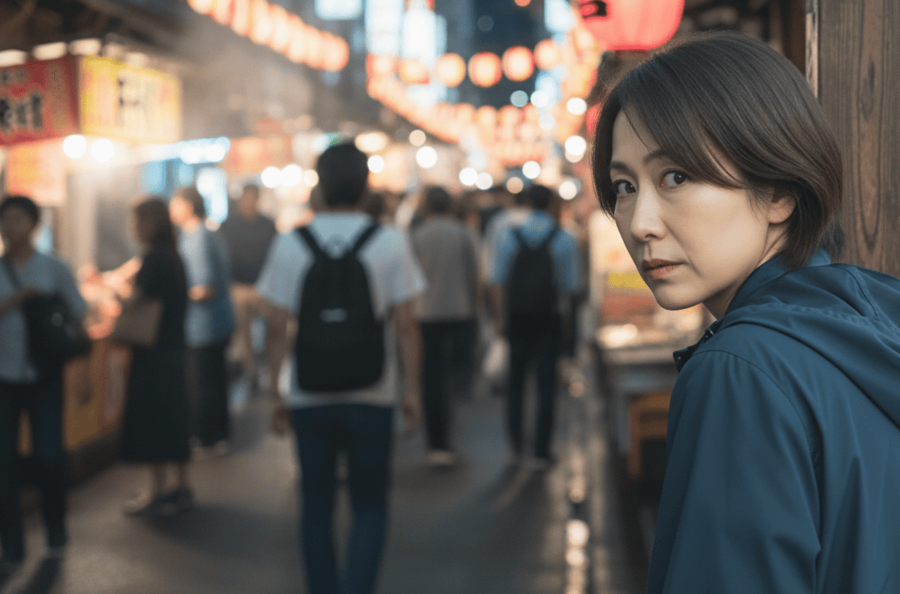ママにストーカーされる男性